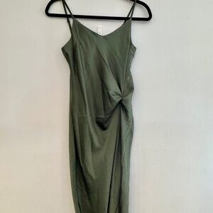 Glam Silk Midi Dress